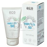 Lapte de plaja bio SPF 50 pentru piele sensibila cu ulei de zmeura